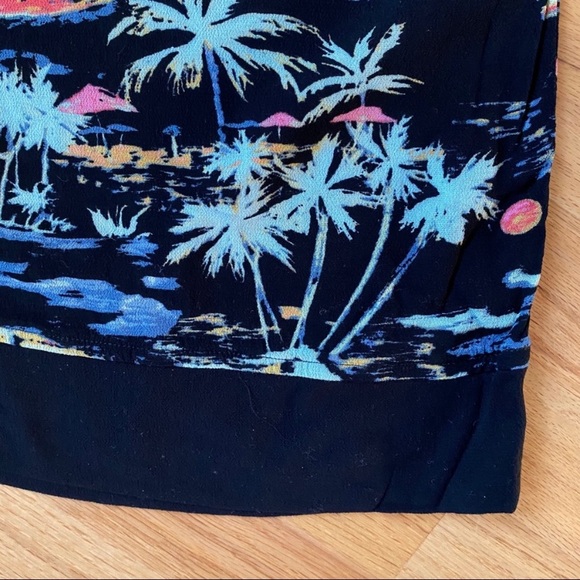 Free People Black Multicolor Wide-Leg Pants Lounge - Picture 7 of 11